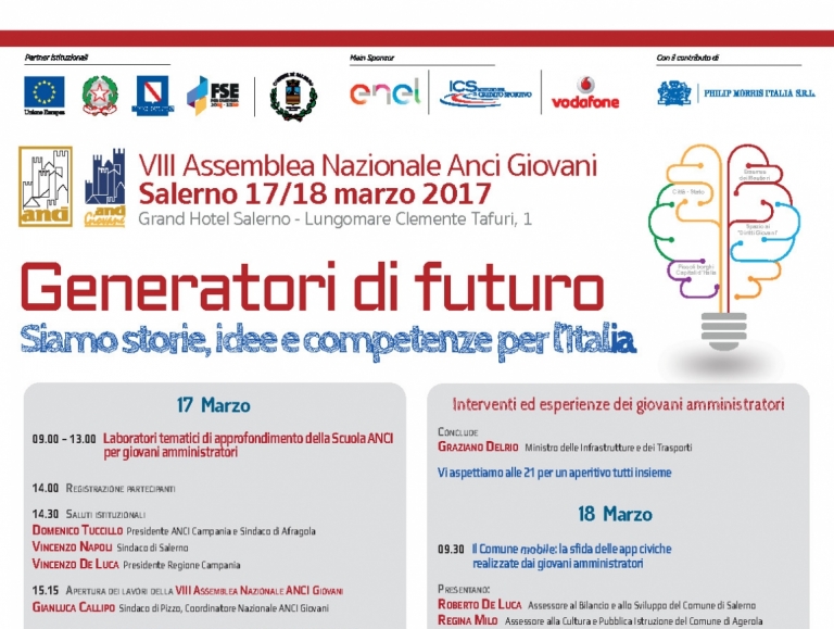 “Generatori di Futuro” - VIII assemblea nazionale Anci giovani
