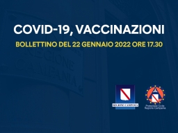 COVID-19, BOLLETTINO VACCINAZIONI DEL 22 GENNAIO 2022 (ORE 17.30)