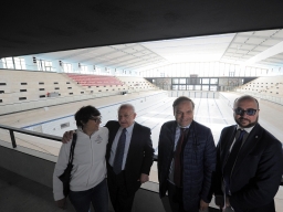 Universiade Napoli 2019, sopralluogo del Presidente De Luca alla Piscina Scandone e al PalaBarbuto