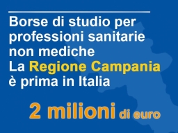 Borse di studio per non medici, Campania prima Regione in Italia