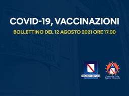 COVID-19, BOLLETTINO VACCINAZIONI DEL 12 AGOSTO 2021 (ORE 17)