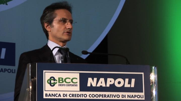 Calodoro all'assemblea dei soci della Banca di credito cooperativo di Napoli