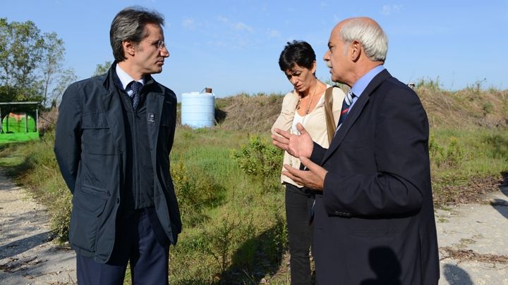 Visita del presidente Stefano Caldoro all'area ex Resit