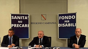 Sanità: conferenza stampa presidente De Luca