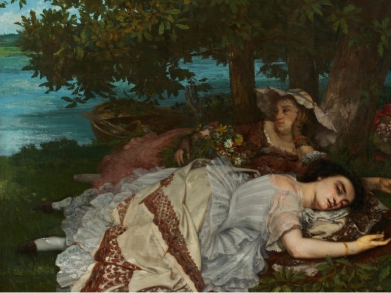 “Les Demoiselles des bords de la Seine” di Gustave Courbet