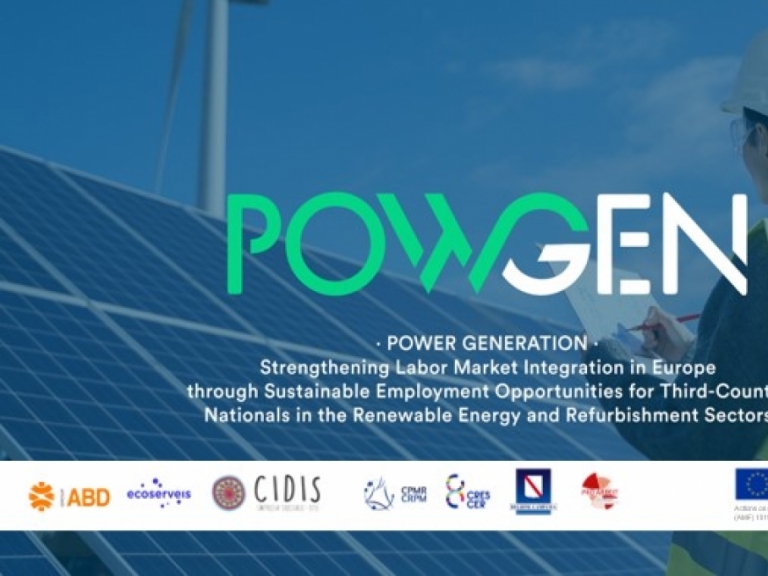 “Powgen” - Power Generation: il progetto europeo finanziato dal Fondo Asilo Migrazione e Integrazione