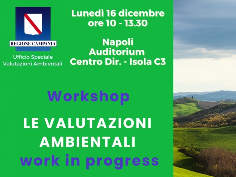 Workshop "Le valutazioni ambientali: work in progress"