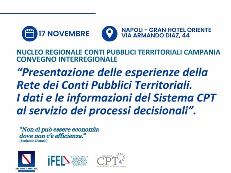 Convegno Interregionale CPT Campania - Napoli, 17 novembre 2023