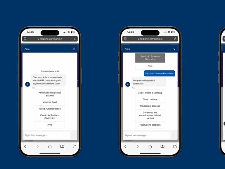 ANIA: L’ASSISTENTE VIRTUALE DELL’UFFICIO RELAZIONI CON IL PUBBLICO AL SERVIZIO DEI CITTADINI CAMPANI