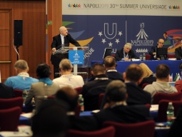Universiade Napoli 2019, riunione con le delegazioni straniere. De Luca: edizione dedicata a Mennea