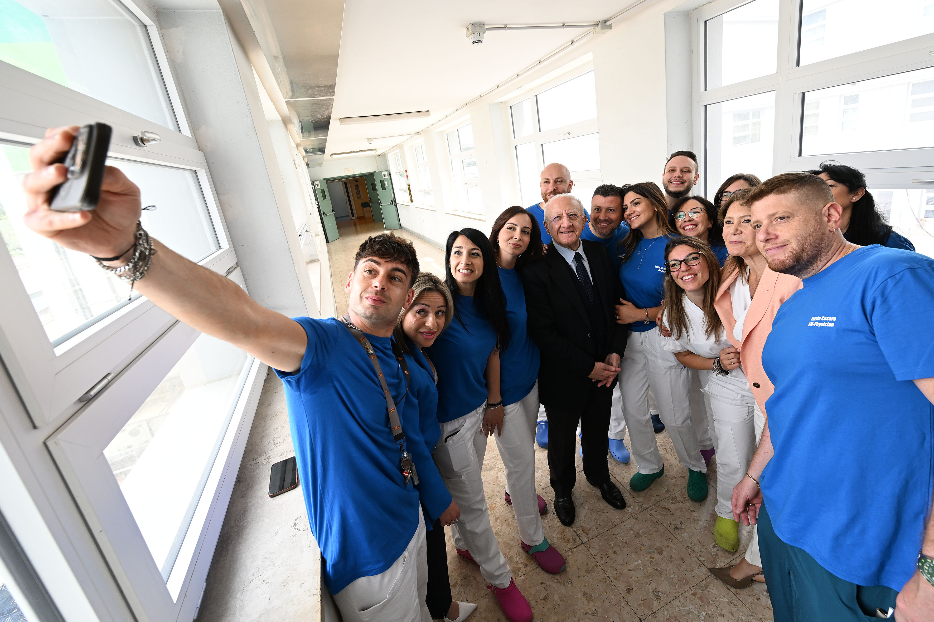 De Luca partecipa all'inaugurazione di nuovi reparti al presidio ospedaliero CTO