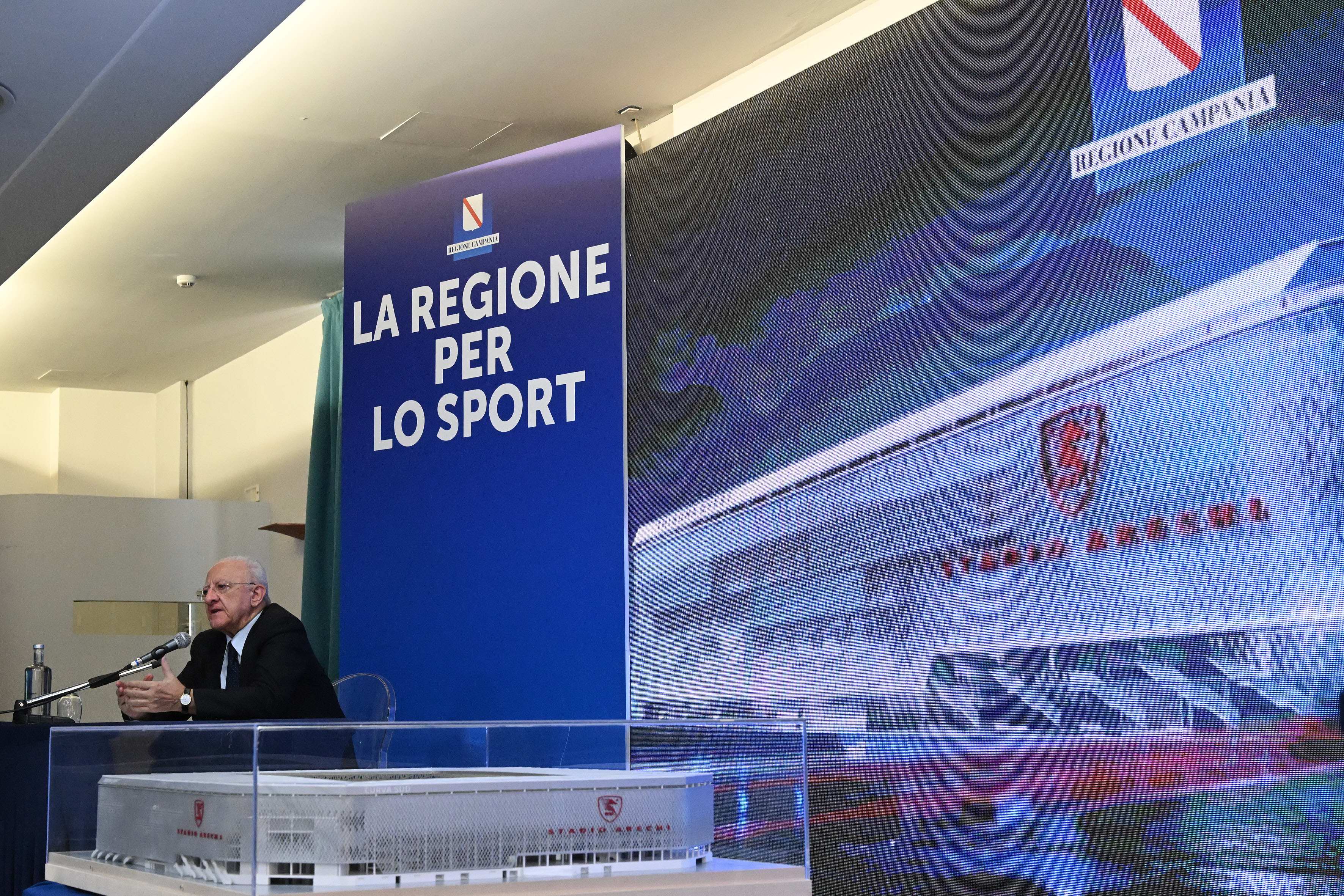 Conferenza stampa avvio lavori Stadio Arechi e Campo Volpe