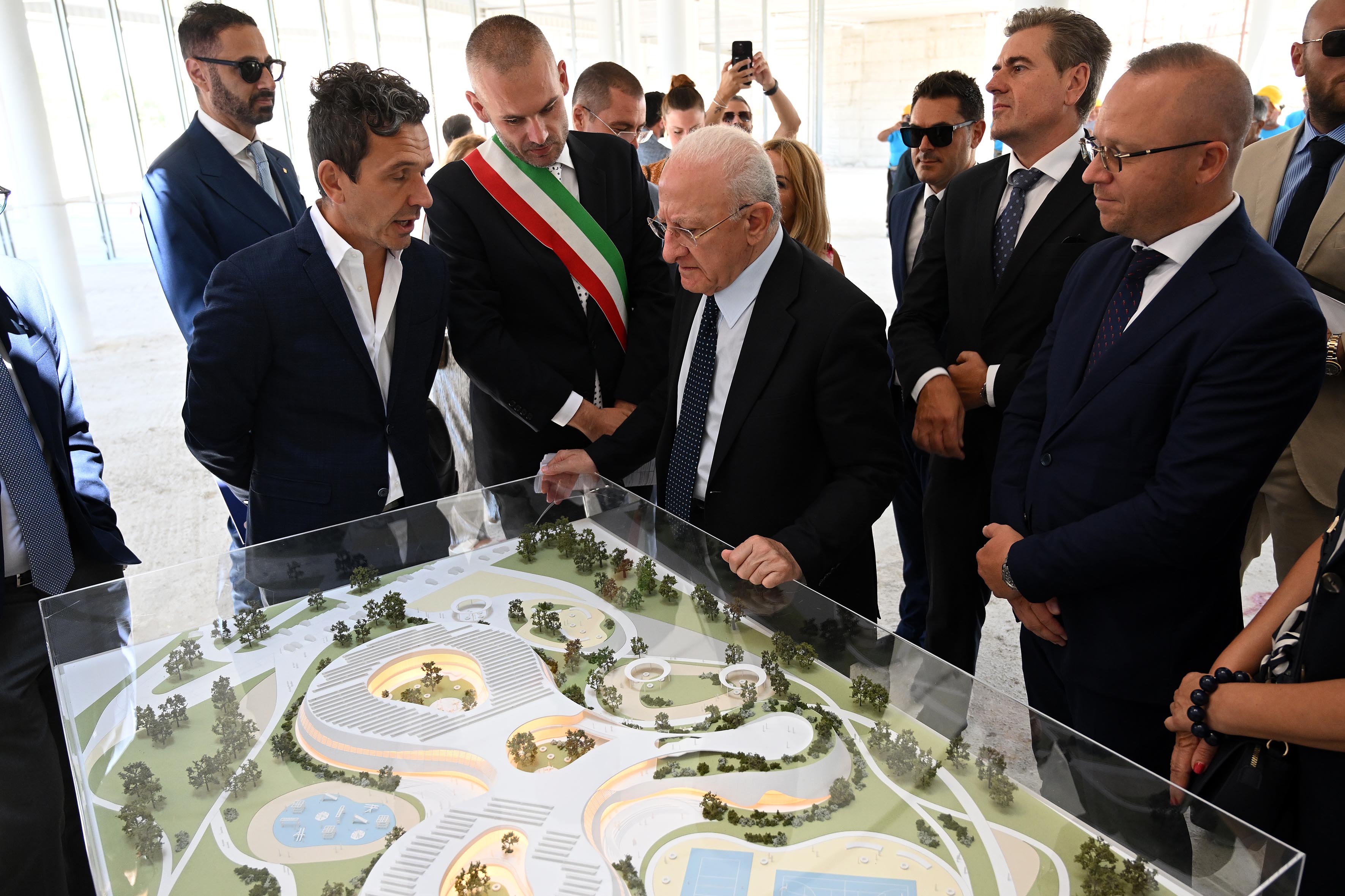 Sopralluogo al cantiere della cittadella scolastica di Castel Volturno