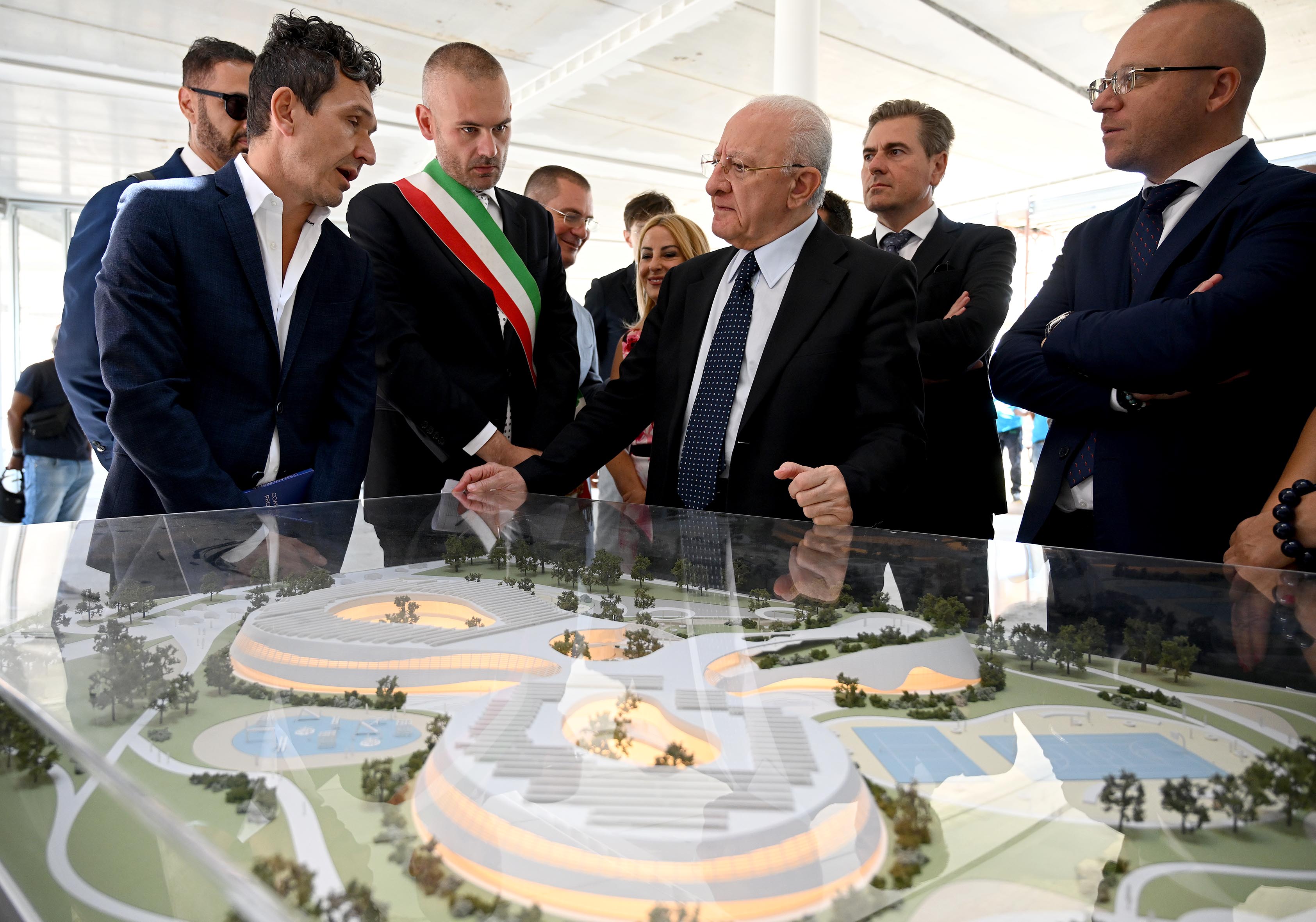 Sopralluogo al cantiere della cittadella scolastica di Castel Volturno