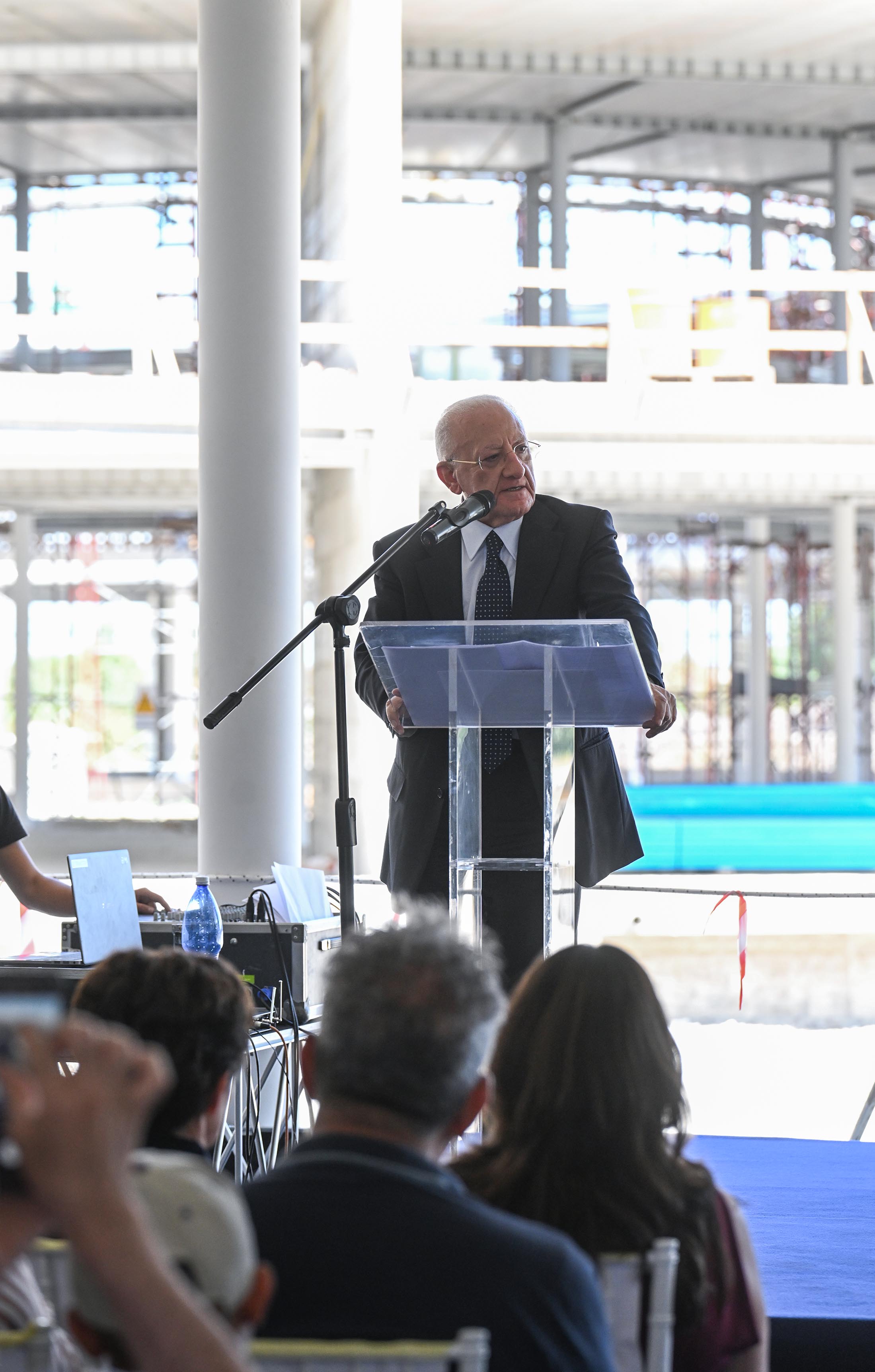 Sopralluogo al cantiere della cittadella scolastica di Castel Volturno