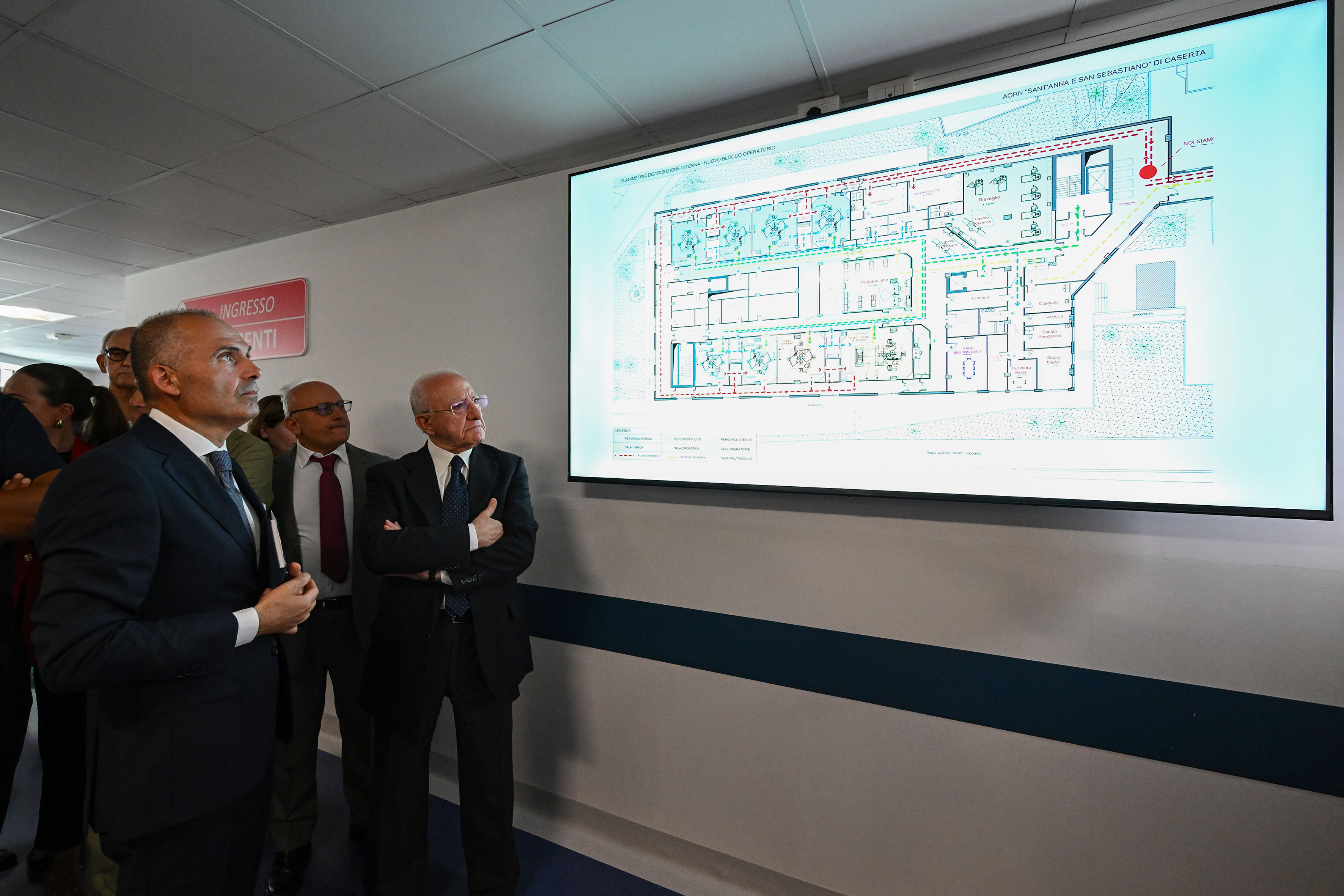 Presentazione nuova piastra operatoria Ospedale di Caserta