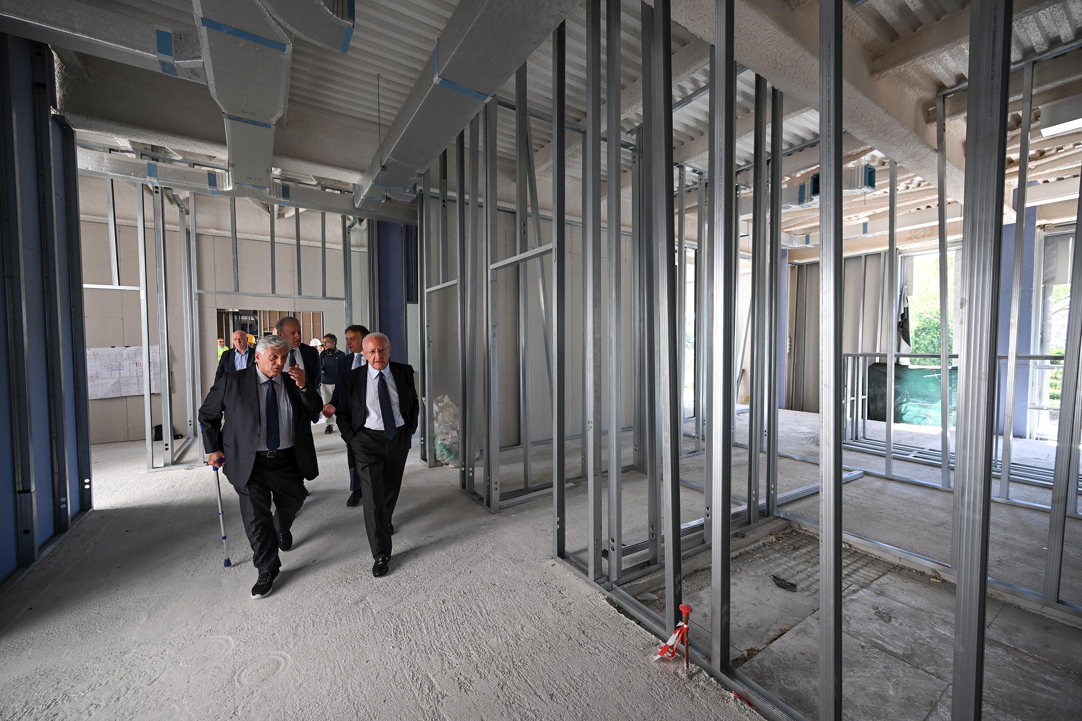 AOU Federico II (Napoli), inaugurazione sala ibrida e visita al cantiere Progetto la Cicogna