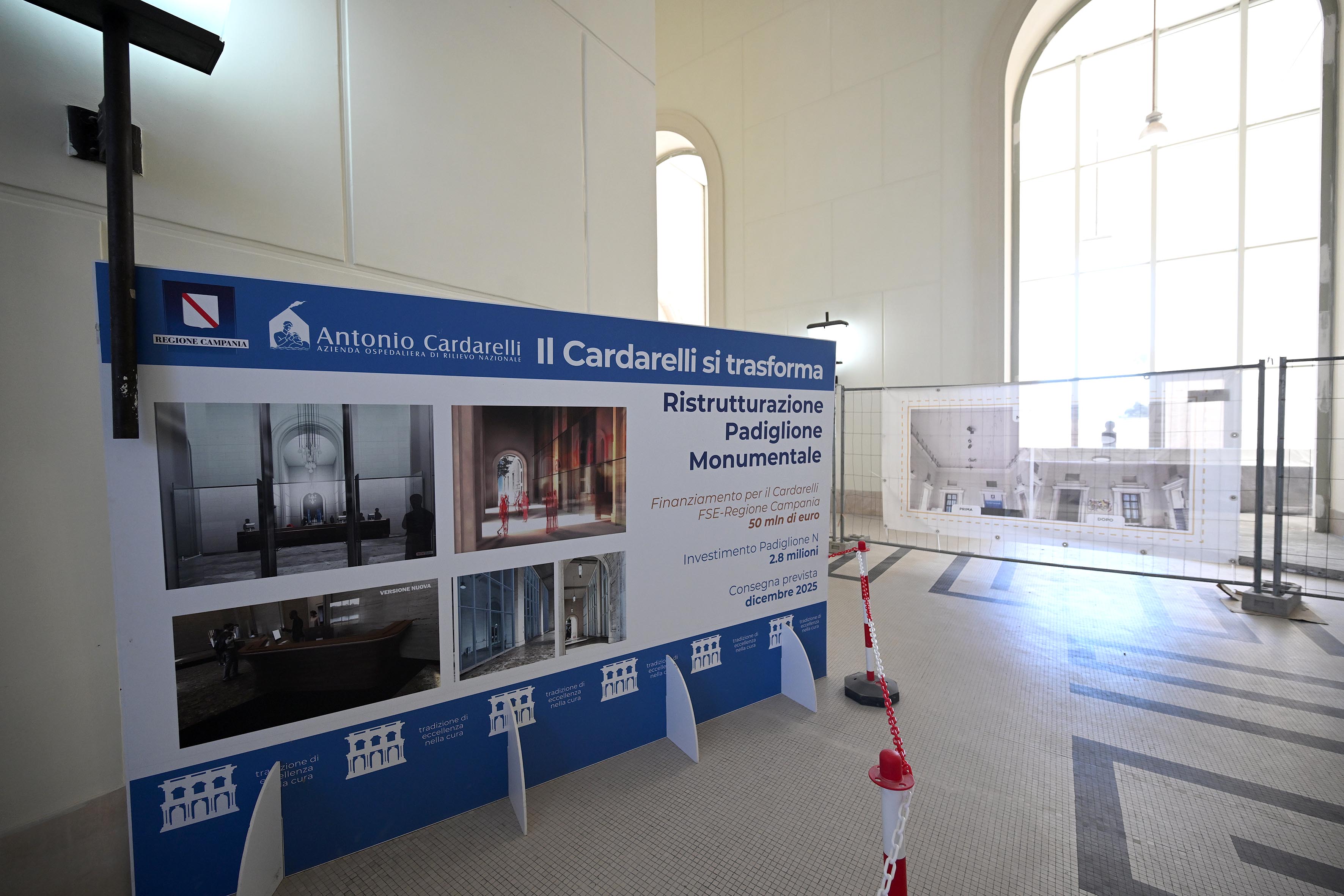Sopralluogo alle nuove strutture dell'Ospedale Cardarelli