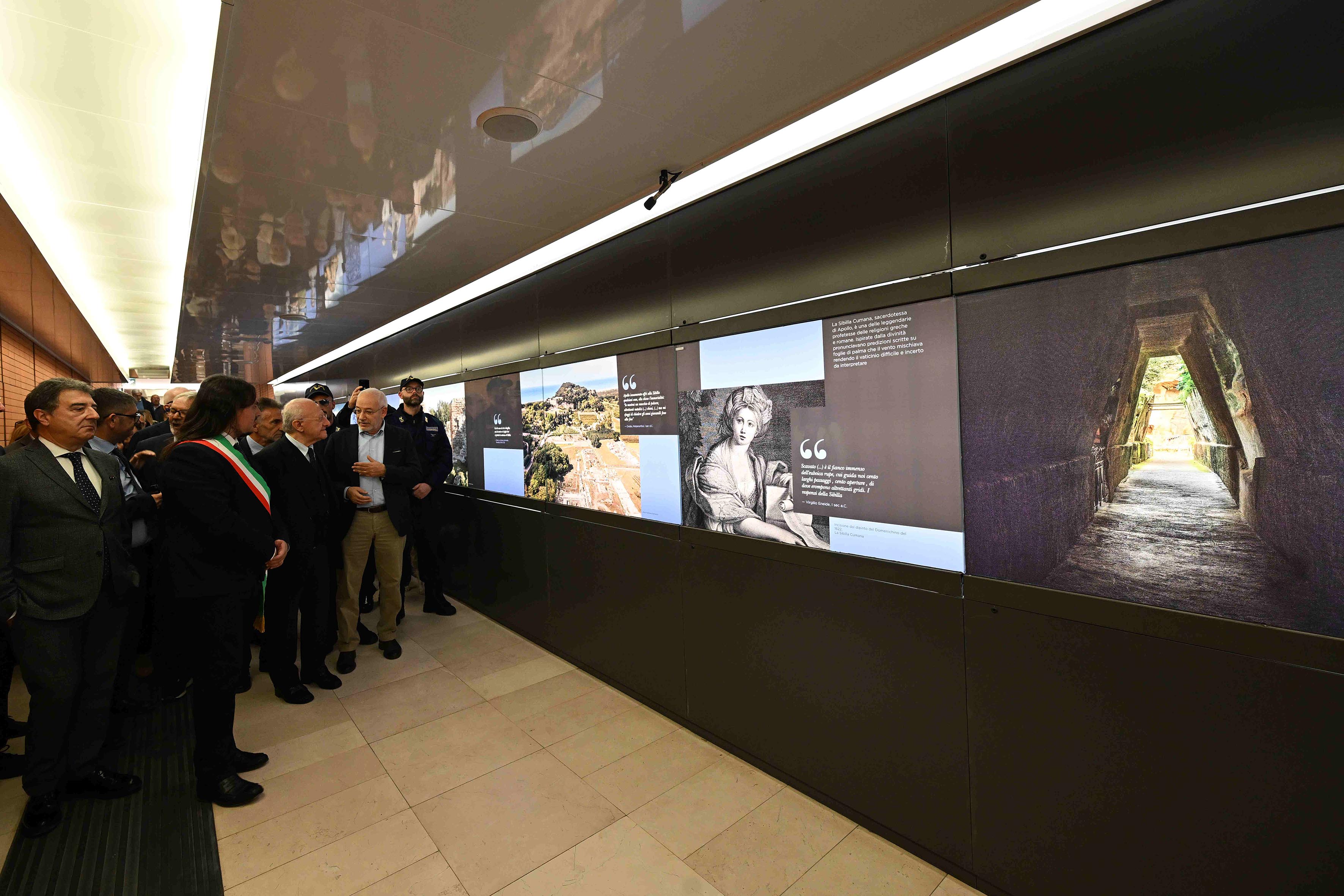 Inaugurazione della nuova stazione di Baia